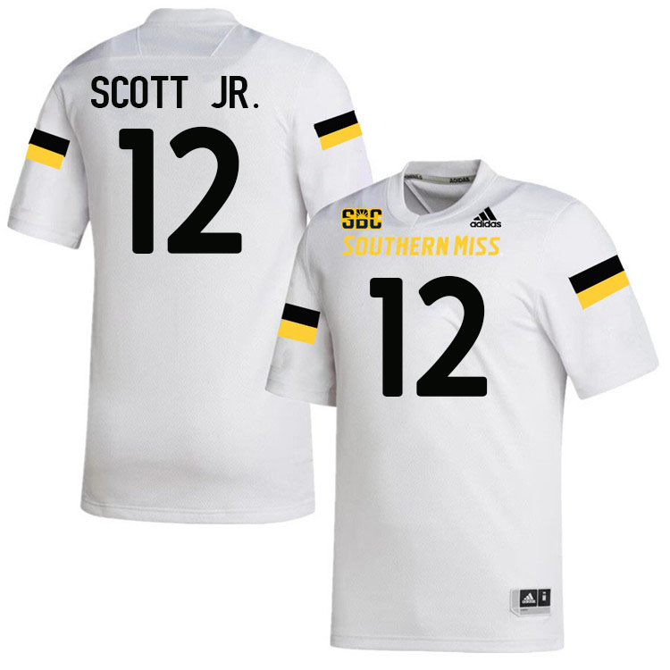 Southern Miss Golden Eagles #12 Eric Scott Jr. Jersey Football Uniforms-White